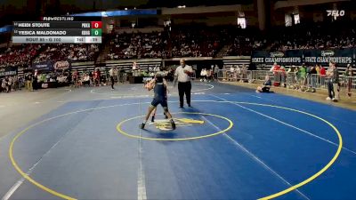 G 100 lbs Cons. Round 1 - Yesica Maldonado, Kenner Discovery Health Science Girls vs Heidi Stoute, Parkway Girls