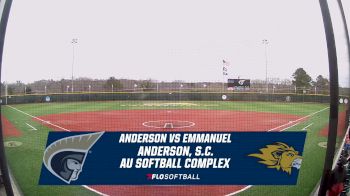 Replay: Emmanuel vs Anderson (SC) - DH | Feb 10 @ 1 PM