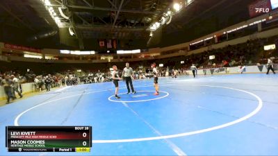 104 lbs Cons. Round 2 - Mason Coomes, Heritage Middle School vs Levi Kivett, Prescott Mile High Middle Scho