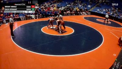 144 lbs Quarterfinals (8 Team) - Brody Hinkle, Schaumburg (H.S.) vs Zach Stewart, Aurora (Marmion Academy)