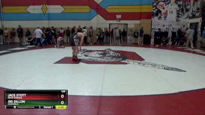 138 lbs Quarterfinal - Jace Stott, Rock Springs vs Sid Dillon, Chatfield