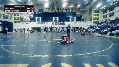 95 - 100 lbs Semifinal - Braden Edwards, Unattached vs Jace Orine, Thoroughbred Wrestling Academy