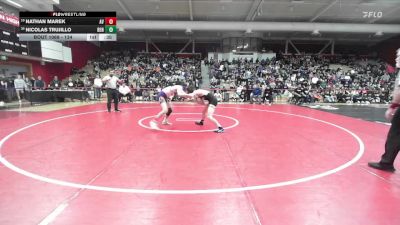 134 lbs 3rd Place Match - Nathan Marek, Amador Valley vs Nicolas Trujillo, Benicia