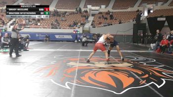 167-D1 Champ. Round 1 - Brody McClure, Mountain View (Mesa) High School vs Brayden Wyzykowski, Higley High School