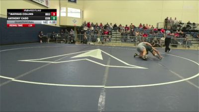 Quarterfinal - Anthony Caso, COLORADO STATE Men vs Mathias Collins, Menlo College Transition Men