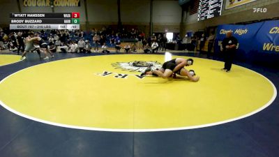 218 lbs Consi Of 8 #2 - Wyatt Hanssen, Wasatch (UT) vs Brody Buzzard, Harrisburg (OR)