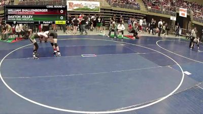 93 lbs Cons. Round 4 - Daxton Jolley, Payson Pride Wrestling vs William Shallenberger, Wasatch Wrestling Club