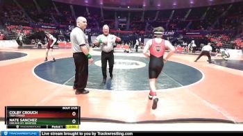 2A 126 lbs Quarterfinal - Colby Crouch, Troy (Triad) vs Nate Sanchez, Chicago (St. Ignatius)