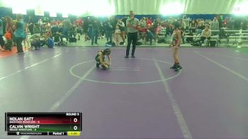52 lbs Round 5 (8 Team) - Nolan Gatt, Backyard Brawlers vs Calvin Wright, Rogue Wrestling
