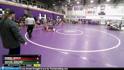 157 lbs Round Two - Michael Anglesey, West Valley (Spokane) vs Gabriel Singley, Mt. Spokane