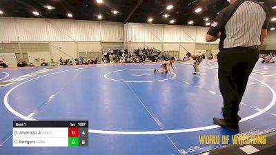 64 lbs Semifinal - Dustin Alverado Jr., Northern Colorado 12U vs Cameron Rodgers, POWA 12 U