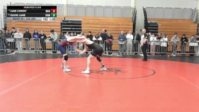 132 lbs Round Of 16 - Liam Christ, Brookline vs Gavin Lane, Shawsheen