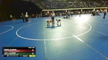 53 lbs Quarterfinal - Von Lalonde, Big Game Wrestling Club vs Owen Slinker, Sebolt Wrestling Academy
