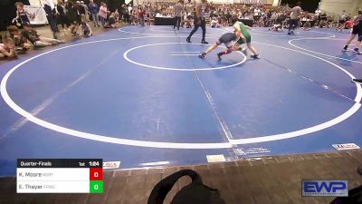 59 lbs Quarterfinal - Kolby Moore, North DeSoto Wrestling Academy vs Easton Thayer, Fort Polk Wrestling Club