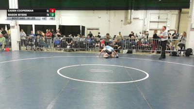 90 lbs Consi Of 16 #1 - Caden Cooperman, NJ vs Mason Myers, PA