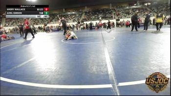 61 lbs Consi Of 8 #1 - Avery Wallace, NB Elite vs Axel Gibson, Team Guthrie Wrestling