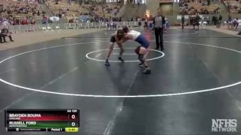 AA 120 lbs Cons. Round 3 - Russell Ford, Independence vs Brayden Bouma, Oakland