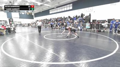 126 lbs Champ. Round 3 - Jacob Dominguez, Frontier vs Caden Garriott, South Torrance