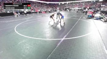 Girls 152 lbs Cons. Round 2 - Jaycie Davis, Belmont/Platteville-Girls vs Maraihya Brown, Wisconsin Lutheran-Girls