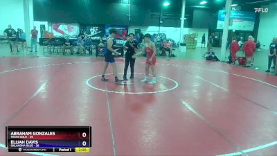 149 lbs Placement Matches (8 Team) - Abraham Gonzales, Texas Gold vs Elijah Davis, Oklahoma Blue