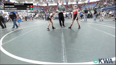 70 lbs Rr Rnd 3 - Riott Gates, Elgin Wrestling vs Kyler Clement, Madill Takedown