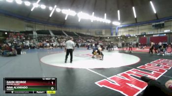 1A West 144 lbs Quarterfinal - Gavin George, Naches Valley vs Ivan Alvarado, Wapato