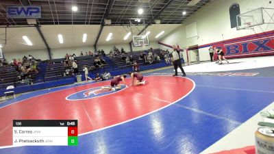 138 lbs Consolation - Shelby Correa, Jenks Middle School Girls Wres vs Jillian Phetsacksith, Jenks Middle School Girls Wres