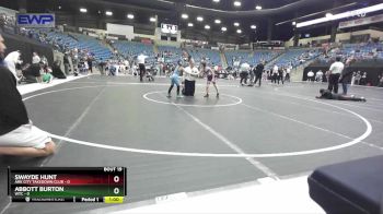 55 lbs Quarterfinal - Swayde Hunt, Ark City Takedown Club vs Abbott Burton, WTC