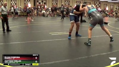 220 lbs Round 3 (6 Team) - Elijah Porpora, BlueWave 3 vs Matthias Welles, Team Alien Black