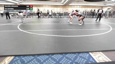 109 lbs Consolation - Valeria Miranda, Topanga-Btsla vs Tia Hotema, Flow Academy HI