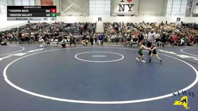 41 lbs Quarterfinal - Weston Willett, Alexander Tri-Town Wrestling vs Cooper Beck, Wayne Wrestling Club