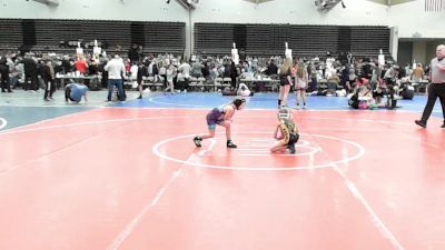 50 lbs Rr Rnd 5 - Avery Wright, Bayside Baddies - Girls vs Adelyn Legowski, MGW Glitter & Grit - Girls