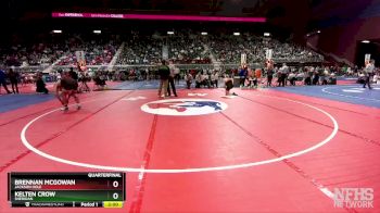 4A-157 lbs Quarterfinal - Brennan Mcgowan, Jackson Hole vs Kelten Crow, Sheridan