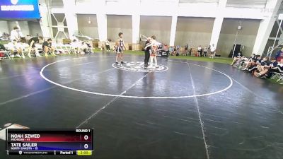 157 lbs Round 1 (8 Team) - Noah Szwed, Michigan vs Tate Sailer, North Dakota