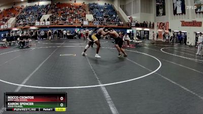 285 lbs Semifinal - Karon Spencer, Good Counsel vs Rocco Csontos, Boys` Latin School