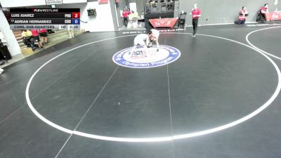 120 lbs Cons. Sub-quarters - Luis Juarez, Pioneer Valley High School Wrestling vs Adrian Hernandez, Canyon Springs High School Wrestling