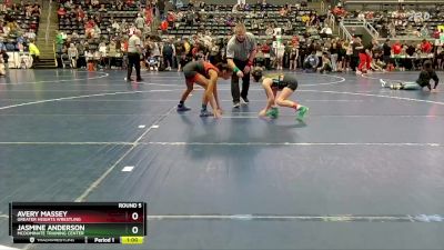 100 lbs Round 5 - Jasmine Anderson, Mcdominate Training Center vs Avery Massey, Greater Heights Wrestling