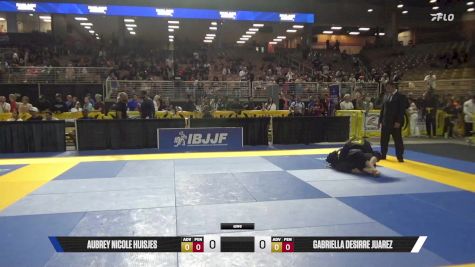 Gabriella Desirre Juarez vs Aubrey Nicole Huisjes 2025 Pan Kids Jiu-Jitsu IBJJF Championship