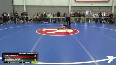 77 lbs Cons. Round 2 - Sawyer Neece, Lebanon vs Sebastian Radley, Williamsburg Wrestling Club