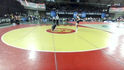 Girls 4A 135 lbs Champ. Round 1 - Shavari Epps, Yelm (Girls) vs Violet Sappington, Battle Ground (Girls)