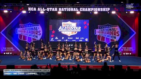 Knight Time Cheer - Lovespell [2026 L4.2 Senior Coed - D2 - Medium Day 2] 2026 NCA All-Star National Championship