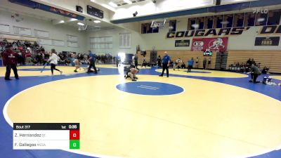 129 lbs Consi Of 32 #2 - Zaydrien Hernandez, St. John Bosco vs Frankie Gallegos, Mesa Ridge (CO)