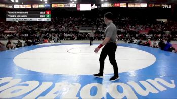 115 lbs 1st Place Match - Kinzie Williams, American Falls vs Talea Nichols, Rocky Mountain