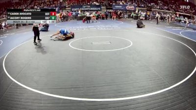 D 1 113 lbs Champ. Round 1 - Caden Avocato, Destrehan vs Jacory Rogers, Sulphur