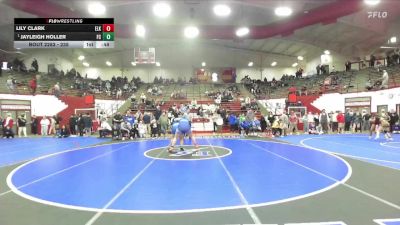 235 lbs 1st Place Match - Jayleigh Holler, Franklin Central vs Lily Clark, Elkhart