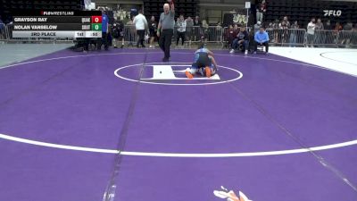 134 lbs 3rd Place - Grayson Ray, Quakertown vs Nolan Vanselow, South Park