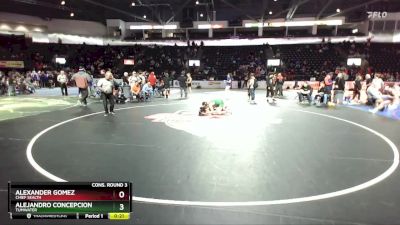 132 lbs Cons. Round 3 - Alejandro Concepcion, Tumwater vs Alexander Gomez, Chief Sealth