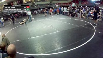 120 lbs Semifinal - Sawyer Groetzinger, Central City JR. Wrestling vs Jayden Jones, Nebraska Wrestling Academy