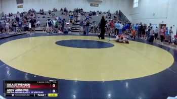 120 lbs Round 1 - Ayla Stevenson, Franklin Wrestling Club vs Addy Andrews, Central Indiana Academy Of Wrestling