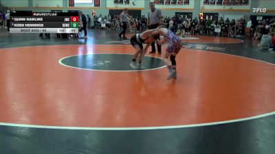 95 lbs Round 3 - Quinn Rawlins, Jesup Mat Club vs Koen Hennings, Benton Community Wrestling Clu